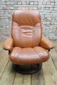 Ekornes Stressless Leder Relax Sessel Tv Easy Chair Ledersessel Bequemsessel 1970-1979 Bild 6