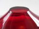 Murano - Glas (?) : Große Schale,  Exotische Blattform,  Rot/gelb - L.  Ca.  41 Cm Glas & Kristall Bild 5