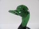 Murano - Glas Figur: Ente,  Sitzend,  Grün,  Sehr Detailliert,  Höhe Ca.  16 Cm Glas & Kristall Bild 3