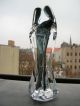 Xxl Murano Glas Skulptur Objekt Unikat Schwarzgrau Klar Glas Glas & Kristall Bild 2