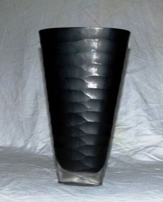 Top Murano Glas Vase,  Seguso Oder Venini,  Sommerso,  Oberfläche Schälschliff Bild
