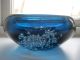 2 X Murano - Glas,  Alt,  Vase U Schale,  Blau,  Silberf.  Einschlüsse Maritim,  Meer Glas & Kristall Bild 7