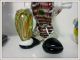 4 Murano Figuren,  Pracht Farbenspiel,  Großer Clown 34 U.  23 Cm 2x Aschenbecher Glas & Kristall Bild 5