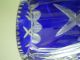 Große Kristallvase Vase Kristallglas Kristall Ca.  27 Cm Blau Edler Schliff Kristall Bild 2