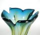 Murano Glas Vase / Zipfelvase Venetian Glass Vase Sommerso Italy Cool 21cm, Glas & Kristall Bild 1