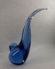 Murano Cenedese Signierter Glas Vogel Selten Tolles Blau Antonio Da Ros Ca.  1961 Glas & Kristall Bild 13