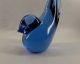 Murano Cenedese Signierter Glas Vogel Selten Tolles Blau Antonio Da Ros Ca.  1961 Glas & Kristall Bild 2