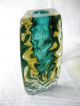 °°°schicke.  Murano.  Blockvase.  Sommerso.  Made In Italy.  Farbiger Innenfang Glas & Kristall Bild 1
