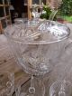 Alte Bleikristallbowle Handgeschliffen - Mit 10 Gläsern Kristall Bild 1