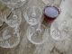 Alte Bleikristallbowle Handgeschliffen - Mit 10 Gläsern Kristall Bild 5