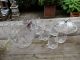 Alte Bleikristallbowle Handgeschliffen - Mit 10 Gläsern Kristall Bild 7
