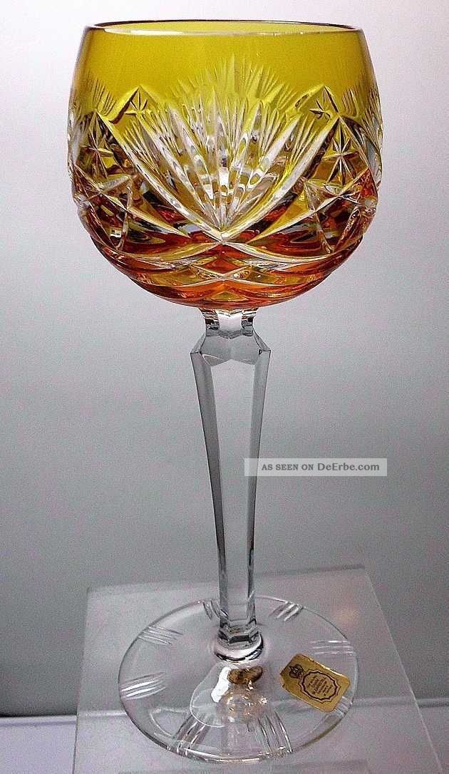 Nachtmann Weinrömer / Römer / Wein - Glas Farbe: Bernstein 19,  2 Cm Kristall Bild