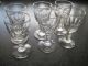 6 Antike Gläser Sherryglas Weinglas Facettenschliff Um 1880 Kristall Bild 4