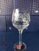Weingläser,  6 Wein Gläser,  Lausitzer Glas,  Handgeschliffen Germany Etikett Kristall Bild 1