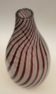 Murano Vase,  Lila Weiß Pastelltöne,  29 Cm,  Um 1960 Glas & Kristall Bild 2