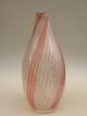 Murano Vase,  Rosa Weiß Pastelltöne,  29 Cm,  Um 1960 Glas & Kristall Bild 1