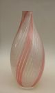 Murano Vase,  Rosa Weiß Pastelltöne,  29 Cm,  Um 1960 Glas & Kristall Bild 5