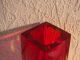 Murano Blockvase Facettenvase Seguso Empoli Sommerso 20,  5 Cm Vase Muranoglas Top Glas & Kristall Bild 1