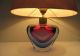 Murano Glas Lampe Tischleuchte Tischlampe Überfangglas Sommerso Tricolor Glas & Kristall Bild 10