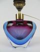 Murano Glas Lampe Tischleuchte Tischlampe Überfangglas Sommerso Tricolor Glas & Kristall Bild 1