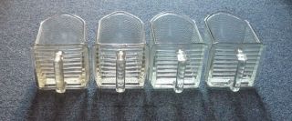 4 Glasschütten Poncet,  Heye Groß Schütten Glas Vorratsglas Gefäß 30er Jahre Bild