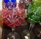 Handgeschliffene Bleikristallglas Römer In 6 Farben Mit Etikett Kristall Bild 2