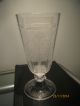 Glas Pokal Viereckige Cuppa Rundumschliff Dat.  2ten Februar 1892 Sammlerglas Bild 1