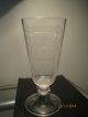 Glas Pokal Viereckige Cuppa Rundumschliff Dat.  2ten Februar 1892 Sammlerglas Bild 2