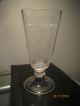 Glas Pokal Viereckige Cuppa Rundumschliff Dat.  2ten Februar 1892 Sammlerglas Bild 3
