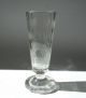 Hohes Geschnittenes Und Graviertes Glas Hirsch Im Wald BÖhmen Uranhaltig 1830 Sammlerglas Bild 5