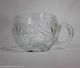 Schwere Bleikristall Glas Bowle Mit 6 Becher Und Glasschöpfer Facettenschliff Kristall Bild 6