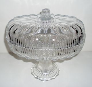 Bleikristall Schale Gebäckschale Schale Mit Deckel Deckeldose Lead Crystal Bild