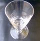 Schweres Biedermeierglas Weinglas Mundgeblasen Scheibennodus 1/8 Liter Höhe 12,  5 Glas & Kristall Bild 1
