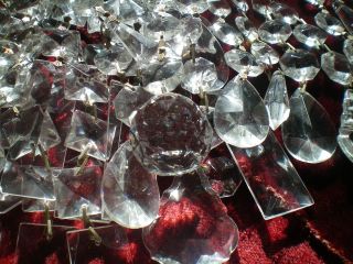 Kronleuchterbehang Kristallglas Antikglas Geschliffen Lampenbehang Bild