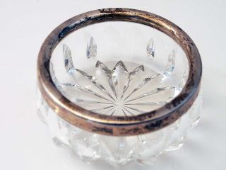 Wunderschöne Kristall Schale Mit 800 Silber Rand; 2.  Preis 1927 Vfb Bild