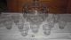 Schönes,  Altes Bowle Service - Bowleset Mit 9 Gläsern,  Geschliffenes Dekor Glas & Kristall Bild 1