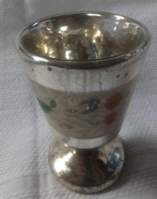 Antiker Kelch Glas Silberglas Bauernsilber Vor 1900 Bild