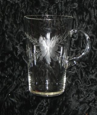 Alte Gläser 6 Stück Punsch Bowlwgläser Kristall Mit Schliff U.  Henkel Ohne Besch Bild