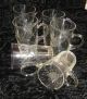 Alte Gläser 6 Stück Punsch Bowlwgläser Kristall Mit Schliff U.  Henkel Ohne Besch Glas & Kristall Bild 1