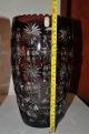Vase,  Bleikristall Mundgeblasen Und Handgeschliffen,  Amethyst Kristall Bild 2