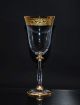 6 WeißweinglÄser,  185 Ml. ,  Bohemia Kristallglas,  Handbemalt In Gold,  & Ovp Kristall Bild 1