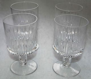 4 Stck.  Antike Wein Gläser,  Glas,  Kristall, Bild