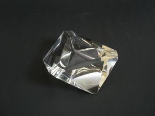 Murano Glas Aschenbecher Glas Kristall Facettiert 3,  5 Cm X 14 Cm X 14 Cm Bild
