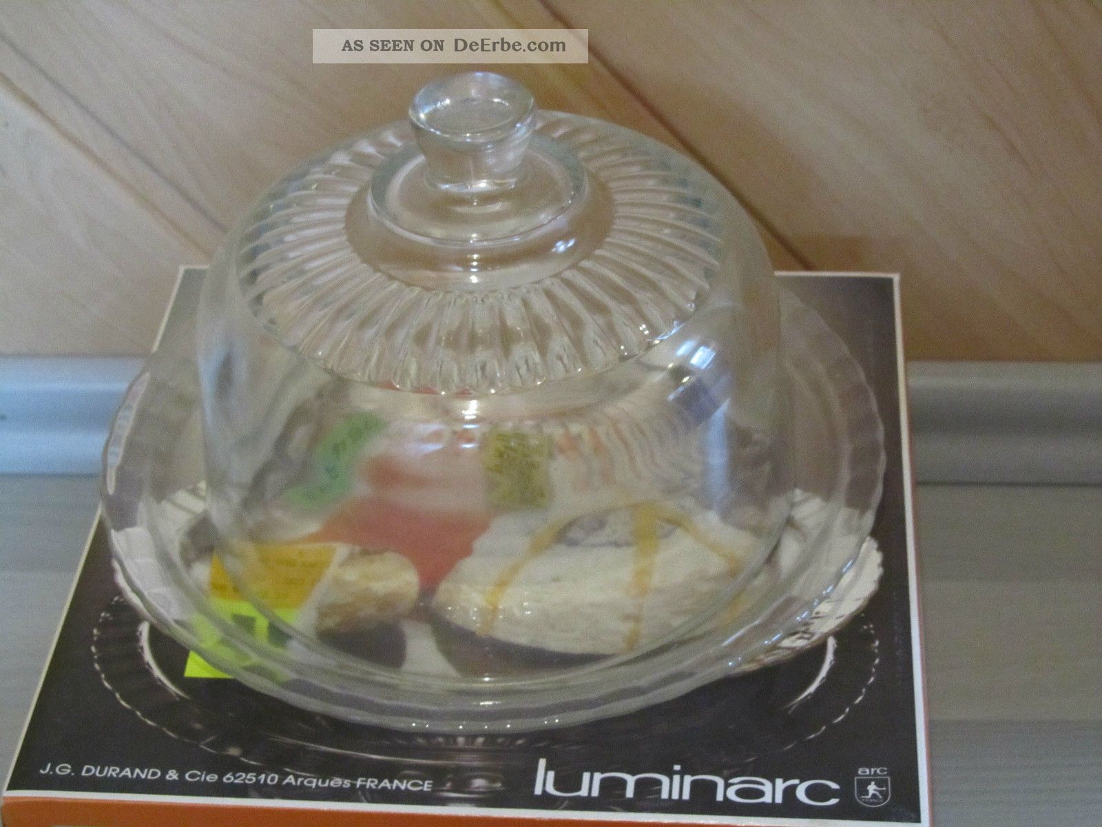 Große Käseglocke Speisen Glocke Glas Luminarc Arcoroc D21