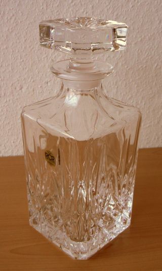 Whisky Karaffe,  Rcr Bleikristall,  Made In Italy,  Ca.  0,  7 Liter,  Neuwertig Bild