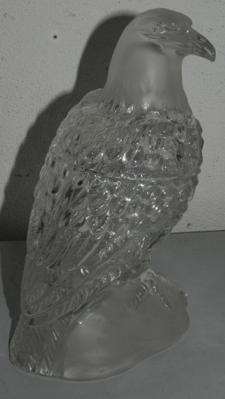 Kristallglas - 2tlg.  Gebäckschale - Falke Als Schale Mit Deckel - 24cm Hoch Bild
