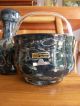 Pfauenauge Dekor 4 - Teilig Vase,  Schale,  Kerzenständer Eisch Glas 60/70s Sammlerglas Bild 2