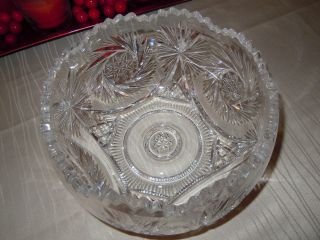Kristallglas Schleuderstern Glasschüssel Schale Bild