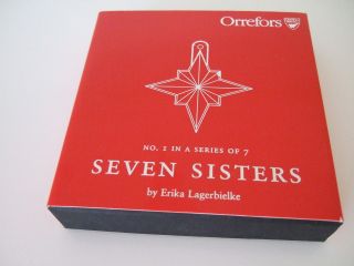 Orrefors Stern Annual Ornaments Seven Sisters E.  Lagerbilke Bild