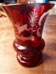 Böhmische Rubinglas Geschliffen Vase Sammlerglas Bild 4